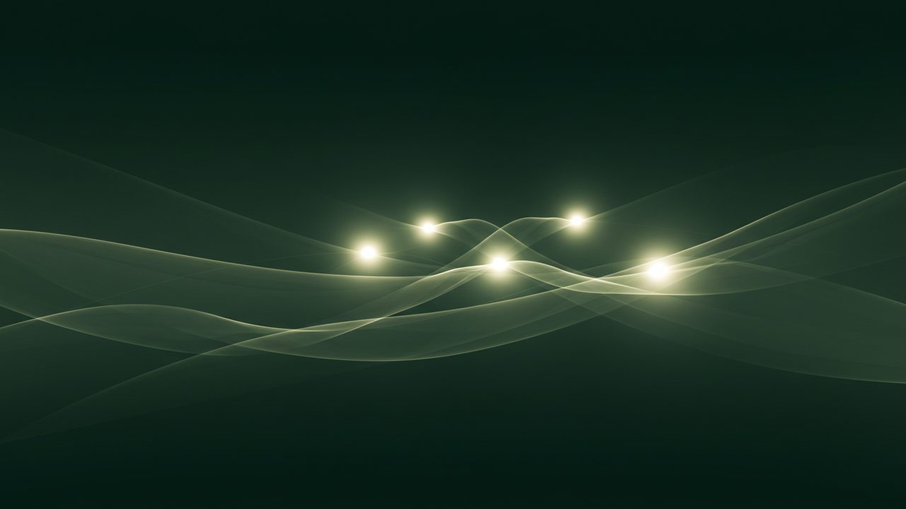 Abstract illustration of coordinated agents working as one system