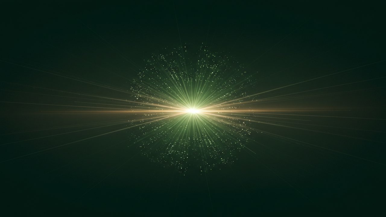 Abstract illustration of fragmented records resolving into one profile